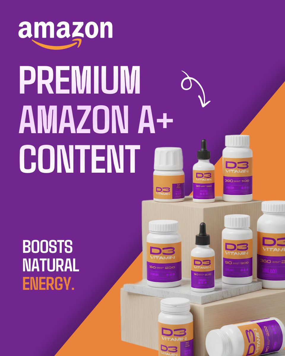 rajesh_uiux's tweet image. Amazon A+ Content Design | Premium EBC Content Design

Preview : behance.net/gallery/236669…

Here’s a look at a conversion-focused Amazon A+ Content design for a Vitamin D3 supplement.

👉 DM me if you’d like me to design high-converting Amazon A+ pages for your supplement brand!