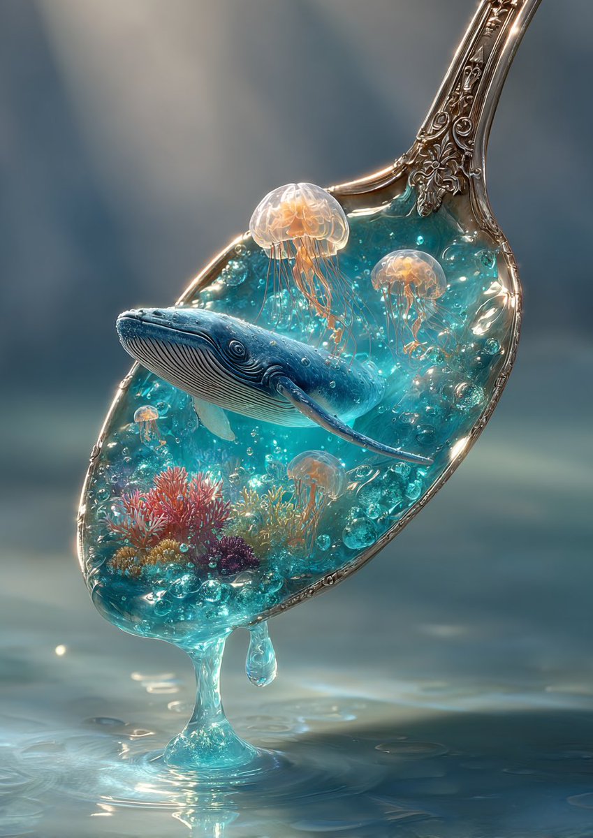 Seasonal Droplets

Four seasons flow within a single spoonful.
The forest melts, snow sparkles, flowers bloom, the sea sleeps.

A single spoonful's droplet
travels the world,
gently reflecting the memory of life.

 #ひとさじの世界
 #AWorldInASpoonful