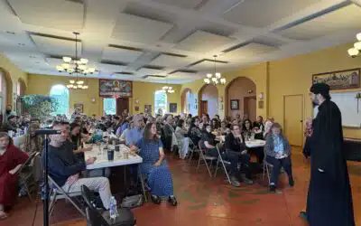 So our auxiliary building was filled to the absolute brim tonight for the catechism class after vespers. This pic is during a visit of a myrrh streaming icon, but I would say it was even more full tonight of catechumens.

No one can stop what's coming. We need more priests.