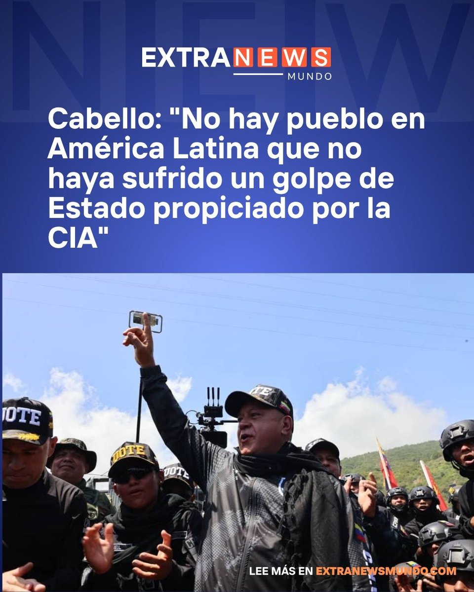 🇻🇪 “No a los golpes de Estado de la CIA. América Latina no los quiere ni los necesita”, dijo Maduro tras la autorización de Trump a la CIA para operar en Venezuela.

El mandatario acusó a Washington de planear un “cambio de régimen” para apoderarse del petróleo venezolano.

🔗