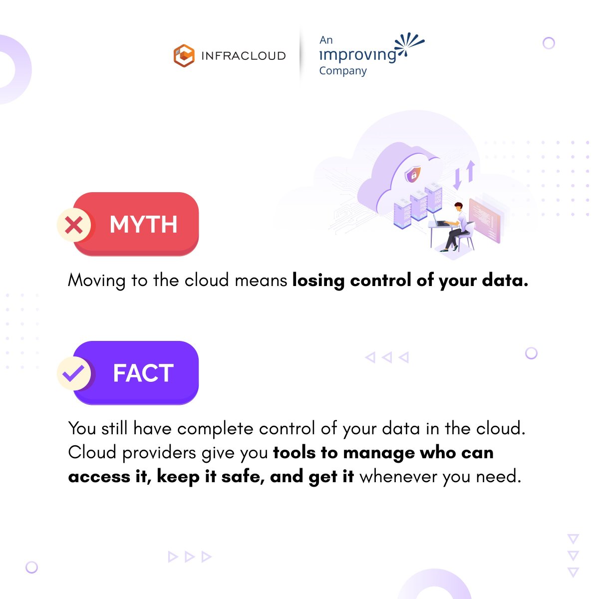infracloudio's tweet image. Your data doesn&apos;t stop being yours just because it&apos;s in the cloud 👎

Modern cloud platforms☁️give you more control, not less. And if you choose to move, your data moves with you🎒

Here&apos;s how we can help you with #CloudMigration👇

infracloud.io/cloud-migratio…