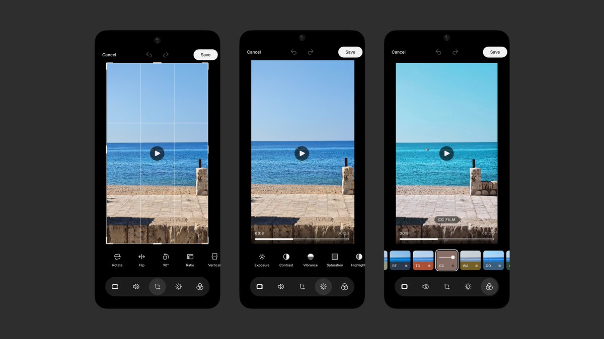 AkisEvangelidis's tweet image. A few months ago, we updated our Nothing Gallery app with built-in image editing tools, focusing on enhancing photo editing capabilities.
Now, we’re taking things further by introducing major upgrades to video editing. 🎬