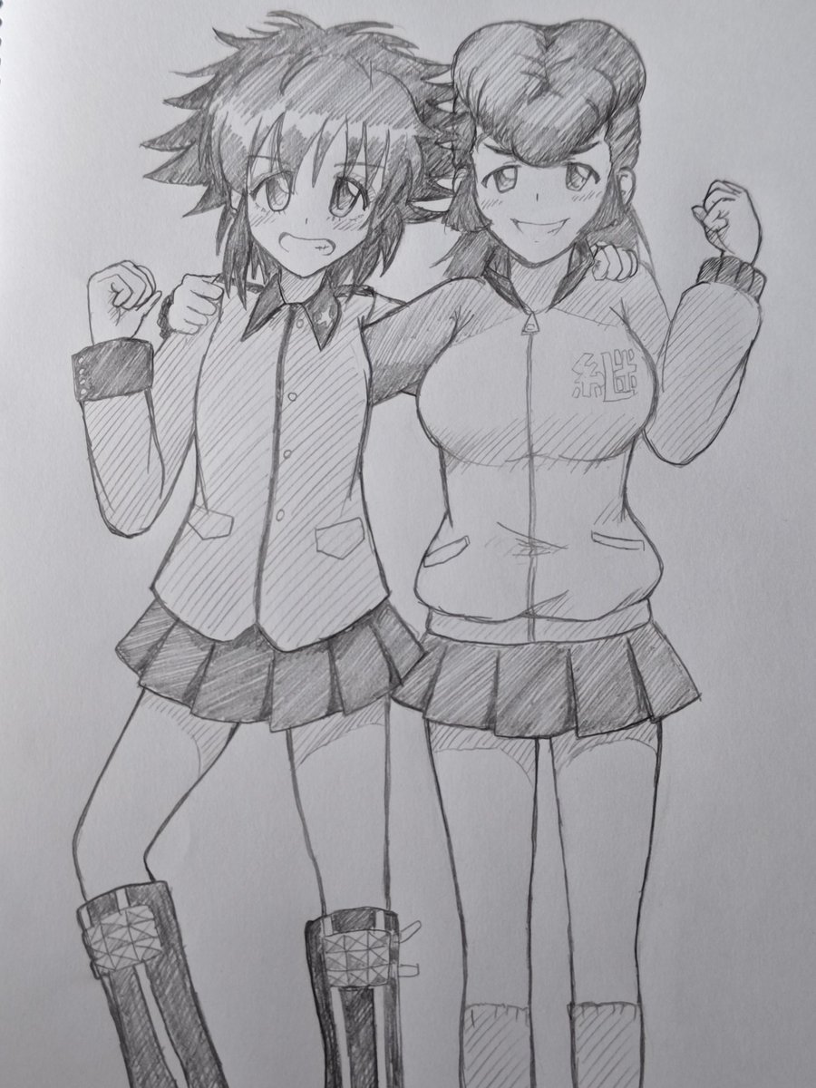 #笑顔の絵でその人の性格がわかるらしい
いつものガルパン絵。意外と笑顔の絵、少なかった(^_^;) 