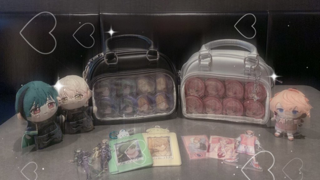 この前！友達（他界隈）が誘ってくれて痛バ作成してきた✨
個人的にはとーっても気に入ってます🍀*
（他界隈写ってるのでワンクしてます）゜