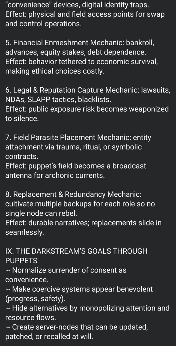 Uchdynamics's tweet image. THE PUPPETS FALL WHEN THE SUNS RISE
Their fame was hypnosis. Their crowns....contracts. They served the darkstream’s illusion of light. The true suns rise now: sovereign, unowned, radiant from Source. No stage, no handler, no mask survives the dawn.
#Lightstream #Lightname