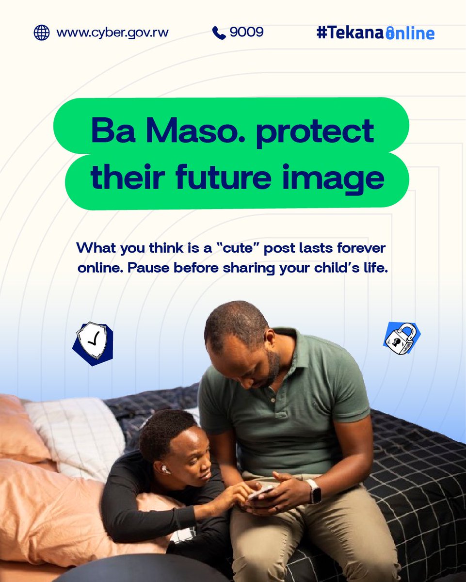 Dukunda gutanga amakuru ku byo abana bacu bageraho n’ibibashimisha, ariko siko buri kintu cyose gikwiye gushyirwa kuri interineti. 

Yego ibyo dutangaza birakundwa bikarangira, ariko interineti yo ntiyibagirwa. Iyo ifoto imaze kujya hanze, ishobora kugumaho iteka, igahindura uko