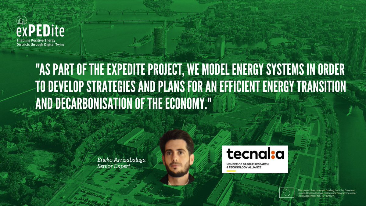 🔹 Meet the Partner: TECNALIA 🔹

<a href="/tecnalia/">TECNALIA</a> Prospective Energy Modelling Laboratory supports informed decision-making for the #EnergyTransition — reducing uncertainty and guiding efficient, data-driven strategies within ExPEDite.

tecnalia.com/en/infrastruct…