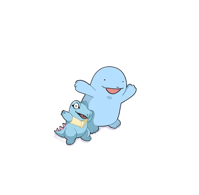 ワニノコとヌオー