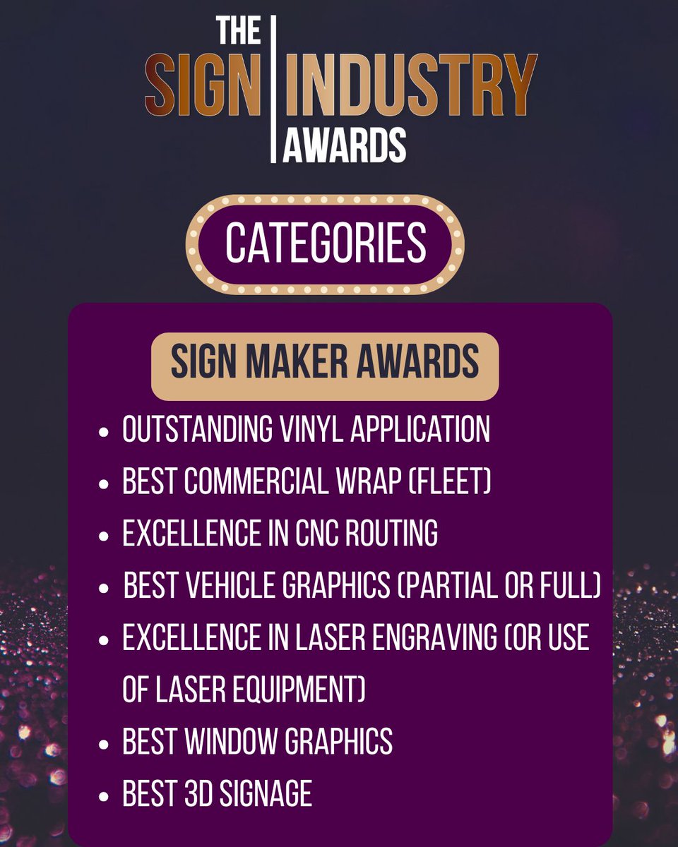 SignUpdate's tweet image. Entries for The Sign Industry Awards 2026 are still open! 🏆 🙌
Today, we’re shining a spotlight on one of the three categories open for entry! 🏆 The Sign Makers Awards continued!
Enter here today! 💎
thesignindustryawards.co.uk/entry-form/
#signawards2026 #SIA2026