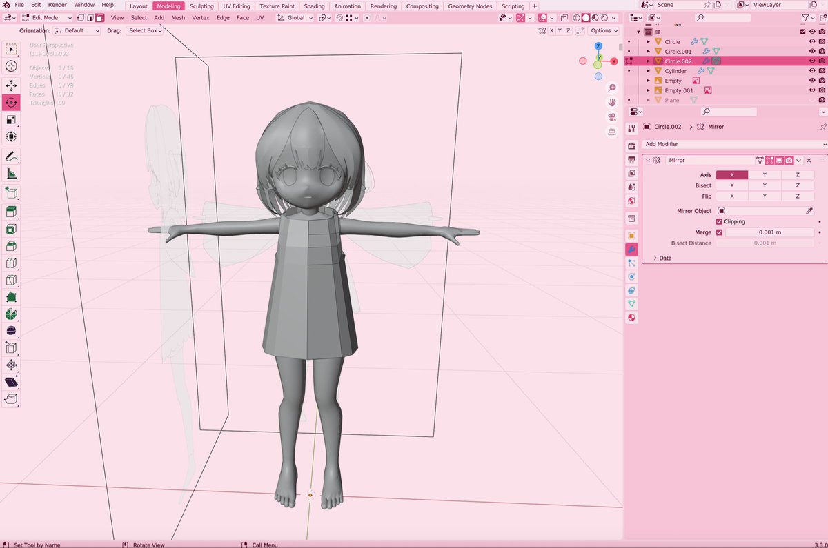 programmer817's tweet image. 女の子にワンピースを制作中👗
ちなみに昨日まではかぼちゃパンツを
作ってました笑
#blender #blender3d #b3d #3dcg
#blender初心者 #女の子