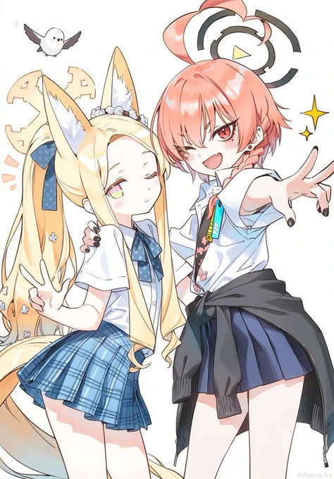 百合園セイア&美甘ネル #ブルアカ #BlueArchive