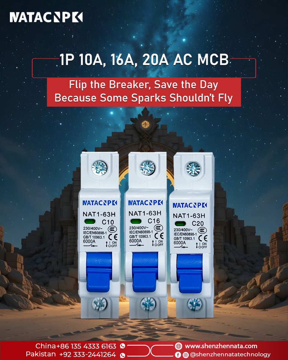 ShenzhenNata's tweet image. 𝐅𝐥𝐢𝐩 𝐭𝐡𝐞 𝐛𝐫𝐞𝐚𝐤𝐞𝐫, 𝐬𝐚𝐯𝐞 𝐭𝐡𝐞 𝐝𝐚𝐲.⚡

Stay safe and powered up with 𝐒𝐡𝐞𝐧𝐳𝐡𝐞𝐧 𝐍𝐚𝐭𝐚 𝐓𝐞𝐜𝐡𝐧𝐨𝐥𝐨𝐠𝐲’𝐬 𝐍𝐀𝐓𝐀 𝐌𝐂𝐁 𝟏𝐏𝟏𝟎𝐀, 𝟏𝟔𝐀, 𝟐𝟎𝐀.
🌐 Shenzhennata.com
.
#ShenzhenNataTechnology #NATACNPK #MCB #CircuitBreaker #Electrical