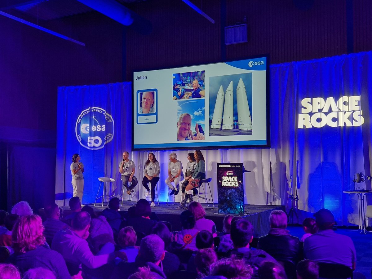 ejrquartz's tweet photo. 🎉The @esa #ESTEC open day inspired curious minds and future dreamers.💡@ESA__Education's info booth and crafts table featured EJR-Quartz's Laylan and Adrian.
🎤Also, their educational careers talk included our own Julien as one of the #space pros.🚀Huge kudos to all involved!👏 https://t.co/WMuF5Oyjio