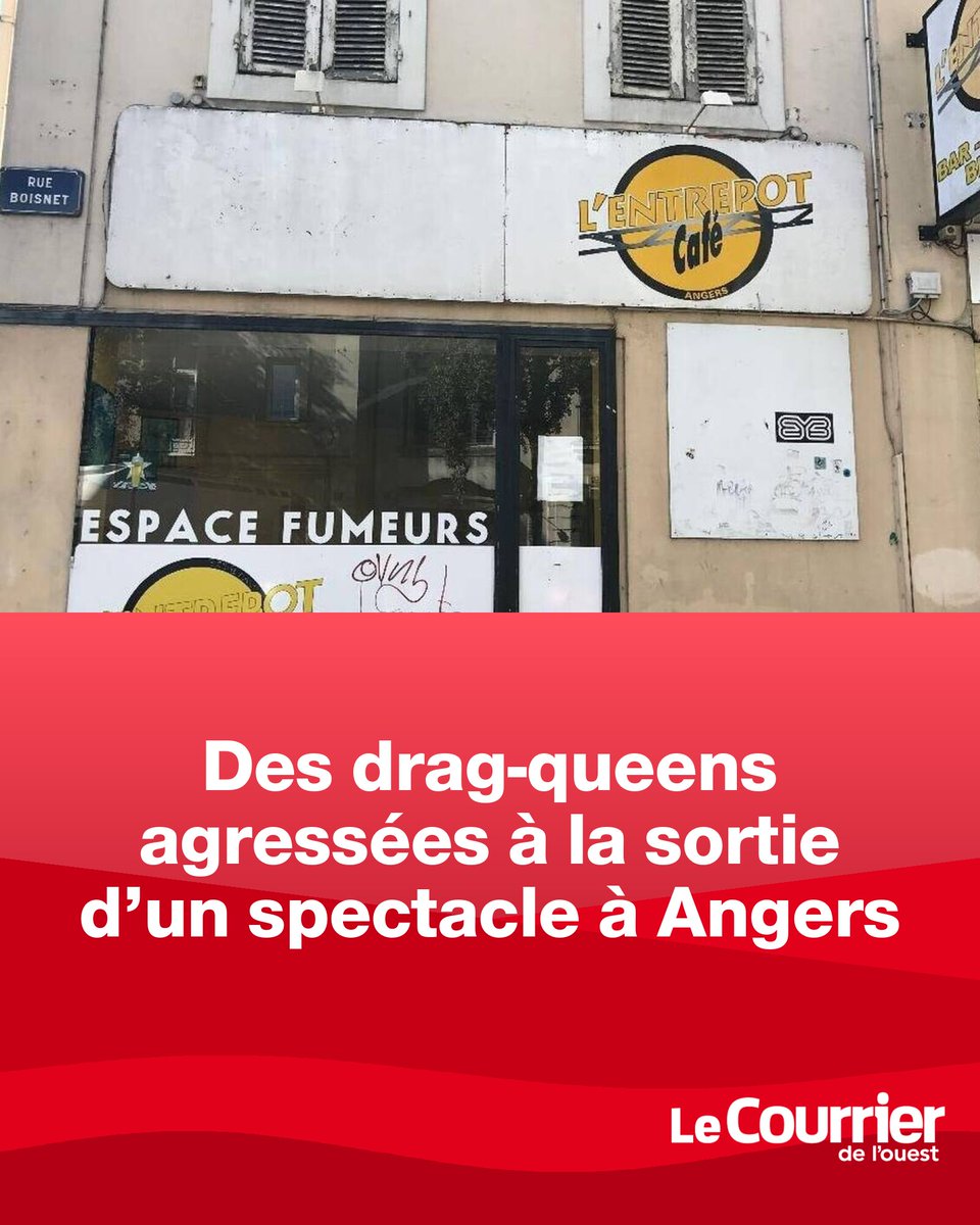 courrierouest's tweet image. Des drag-queens agressées à la sortie d’un spectacle à Angers | Courrier de l'Ouest
➡️ l.ouest-france.fr/zWqj