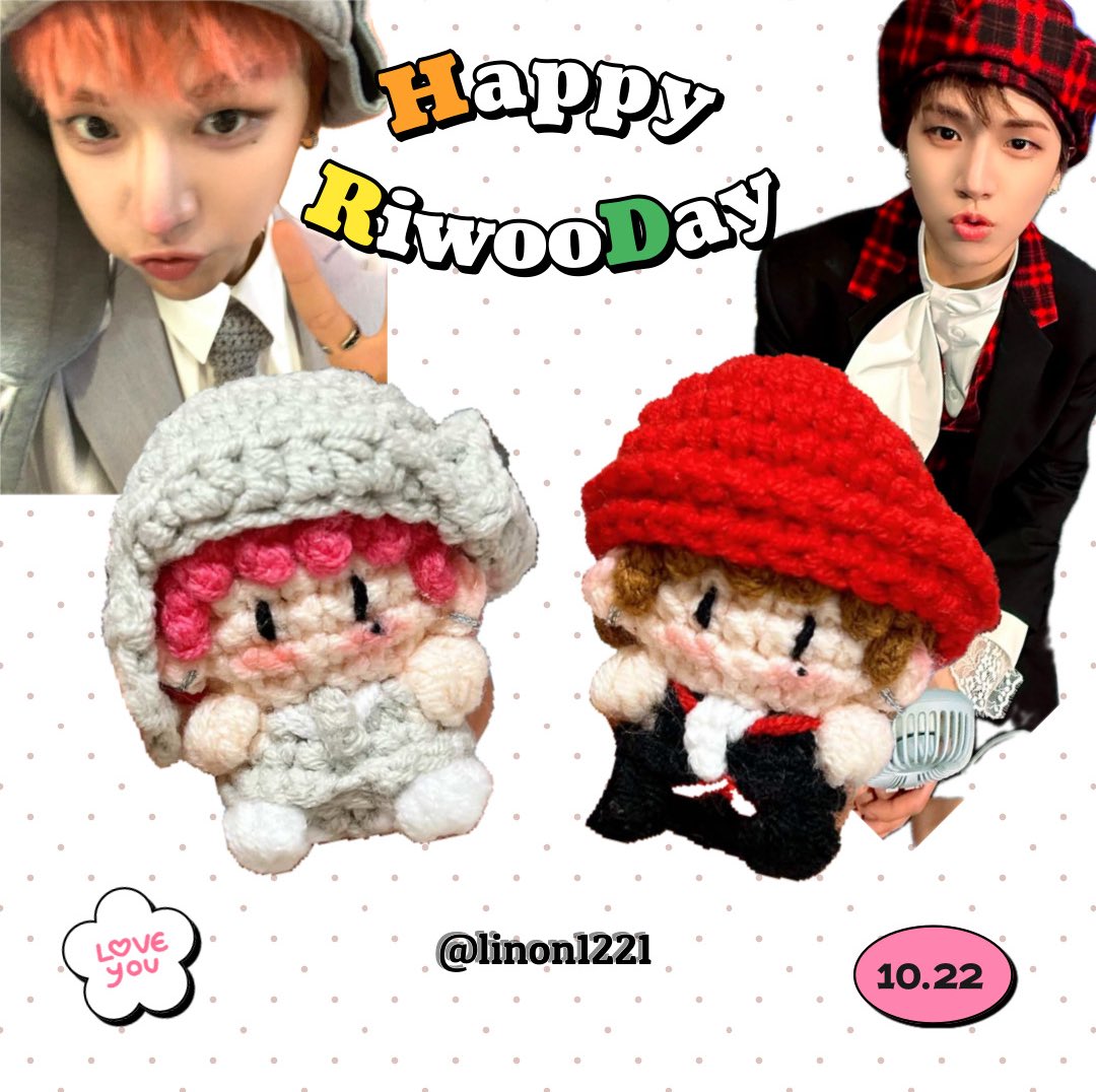 *✧･ﾟ:* ℋ𝒶𝓅𝓅𝓎 ℛ𝒾𝓌ℴℴ 𝒟𝒶𝓎*:･ﾟ✧*

사랑하는 리우의 생일을 맞아 
#RT 추첨 2명에게 5cm 뜨개인형을 보내드립니다!

꒰ঌ 10/16~10/22
꒰ঌ 국내 주소지 한정🇰🇷

˚₊‧꒰ა ₍ᐢ-⩊-.ᐢ₎ ໒꒱ ‧₊˚

#리우 #RIWOO