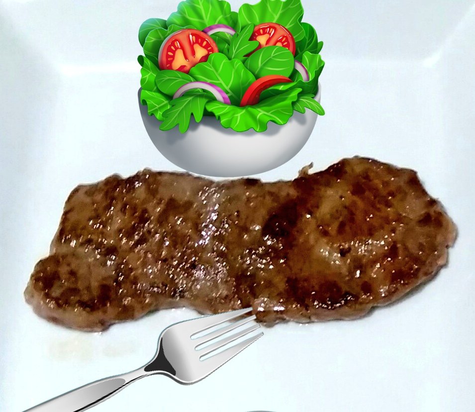 夕食はステーキ！