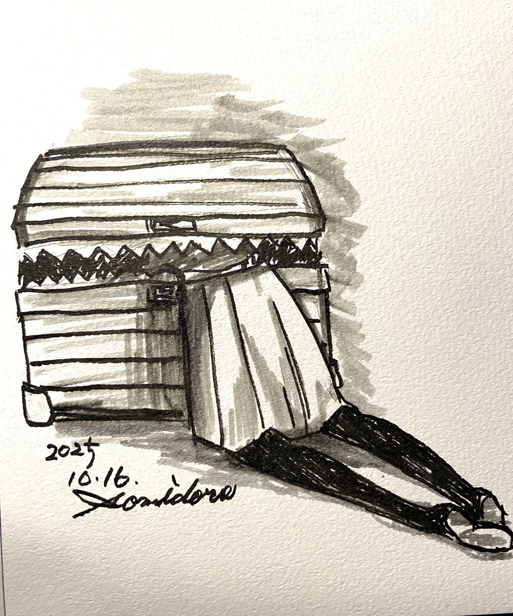 #inktober #kuretake_inktober2025
#インクトーバー2025
Day 16.