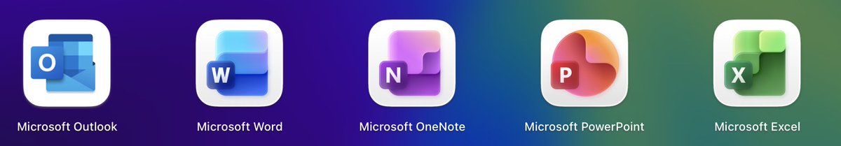 Microsoft is updating all icons except Outlook....