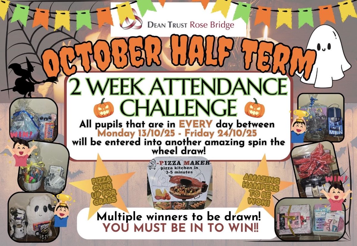 🔈 The two week attendance challenge has begun! There are some amazing prices to be worn next Friday!