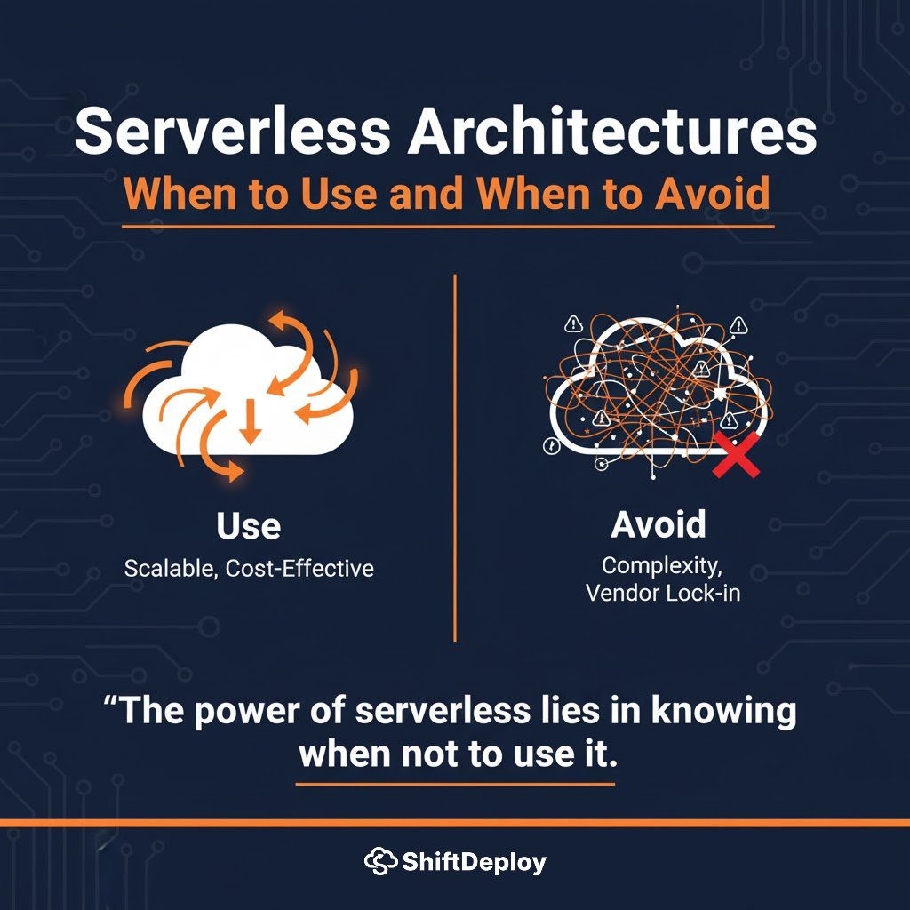 ShiftDeploy's tweet image. Serverless feels perfect until it isn’t.
Great for fast experiments and unpredictable traffic.
Painful for long-running tasks and performance control.
The trick is not choosing what’s new.
It’s choosing what fits.
#ServerlessSecurity #CloudComputing #SystemDesign #technology