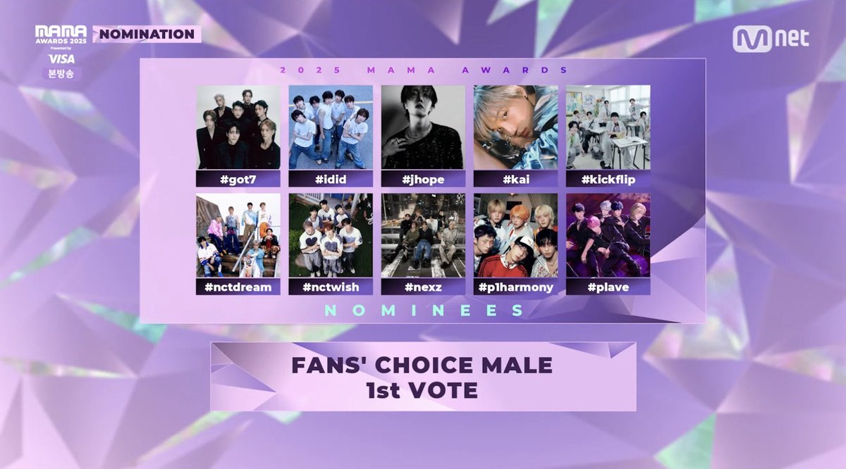 [📢] #jhope <a href="/BTS_twt/">방탄소년단</a> เข้าชิงรางวัล ในงาน #2025MAMA  ดังนี้

🌟 ARTIST OF THE YEAR
🌟 SONG OF THE YEAR : “Mona Lisa” 
🌟 BEST DANCE PERFORMANCE MALE SOLO : “Mona Lisa”
🌟 BEST MALE ARTIST 
🌟 FANS' CHOICE MALE (เริ่มโหวตแล้ว ติดตามในแท็ก #อาร์มี่ชวนโหวต)