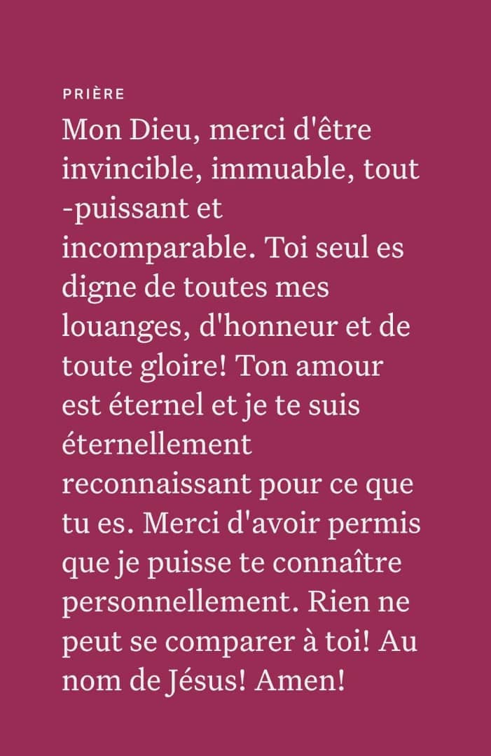 La prière du jour 🔥 
Jeudi 16 Octobre 📌