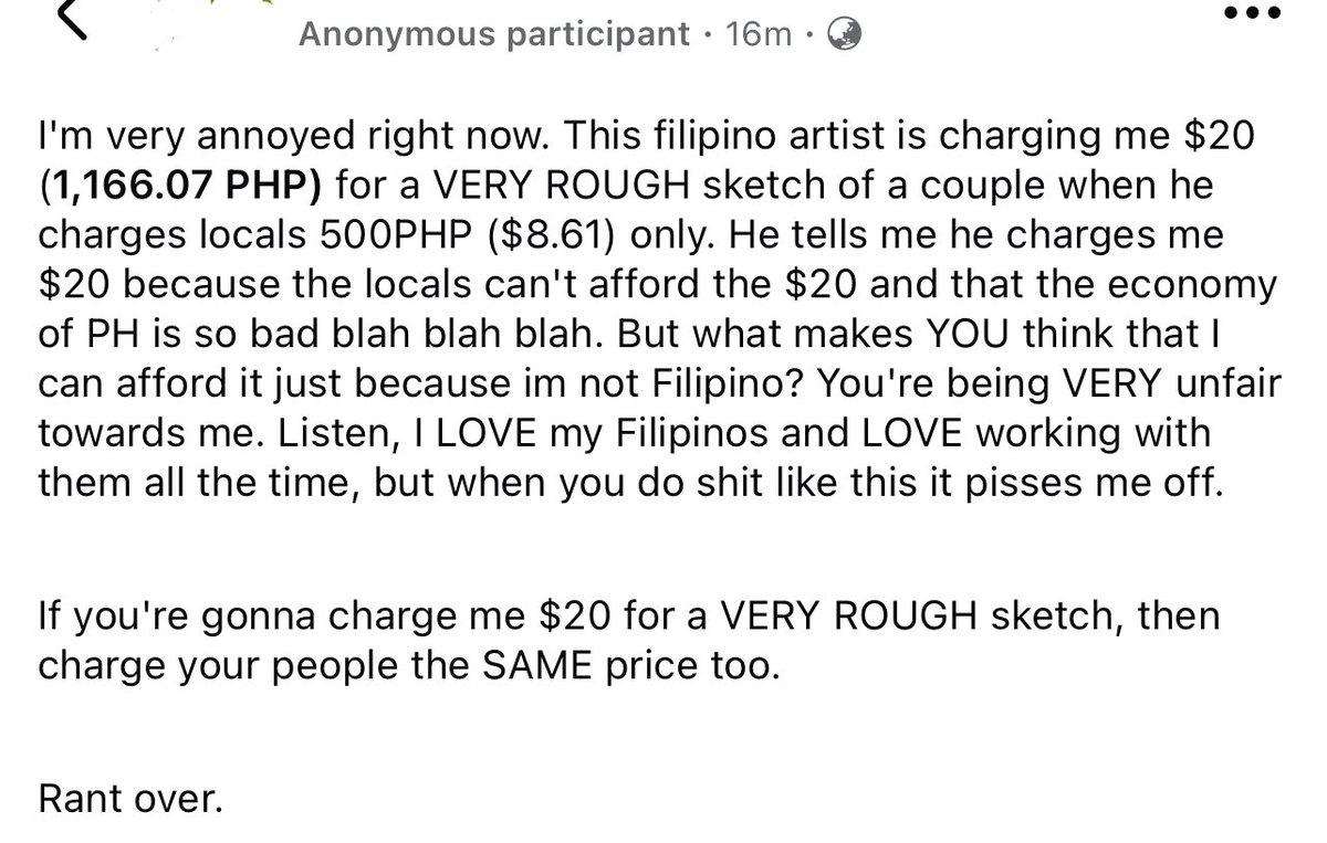 buwanny's tweet image. there is no way im seeing this bs again after all the debate around it- STOP TRYING TO TAKE ADVANTAGE OF LOCAL PRICES ‼️‼️‼️