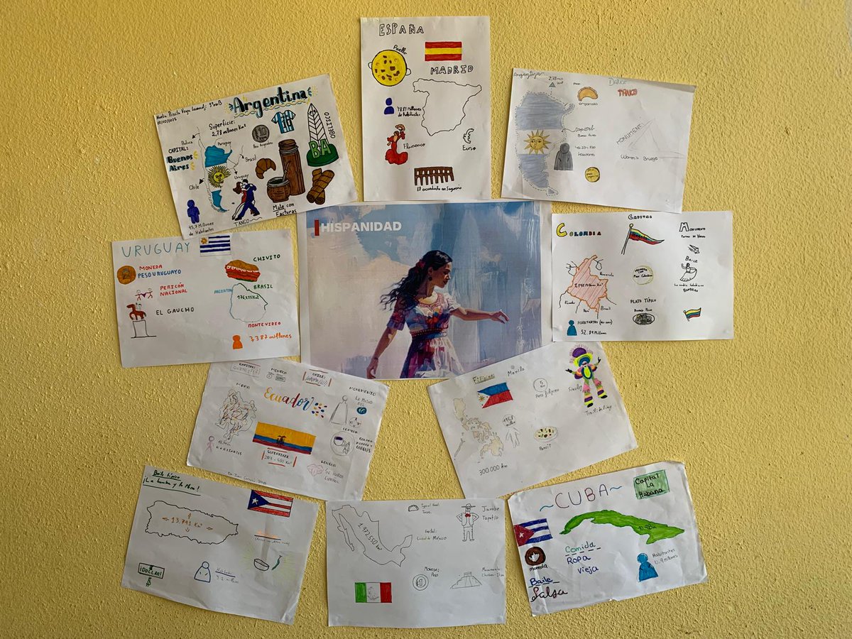 🌎 Semana de la Hispanidad 📷 Os mostramos imágenes del taller con alumnado de 2º y 3ºESO sobre la riqueza cultural compartida del mundo hispánico.