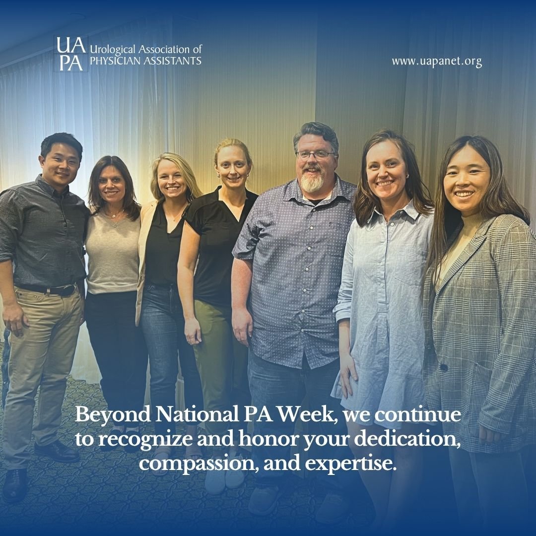 UAPAtweets's tweet image. National #PAWeek may have wrapped up, but our appreciation for PAs never ends.
From the clinic to the OR, PAs are advancing patient care, driving innovation, and making an impact every day in urology and beyond.
#PAsGoBeyond #UrologyPA #UAPA