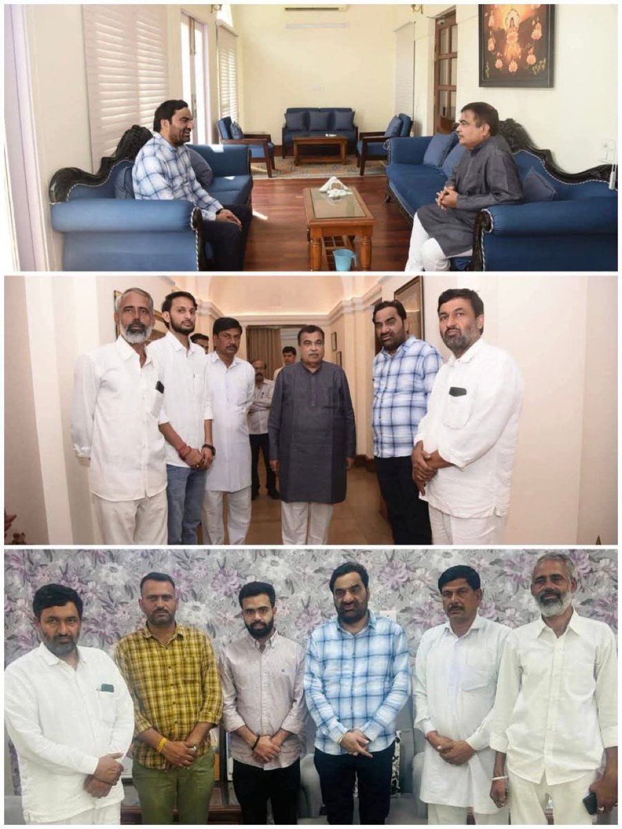 MP Saharan (@manphoolsaran7) on Twitter photo राहुल घौसल्या को भारत लाए जाने एवं उनके उचित उपचार की व्यवस्थाओं के संबंध में आज नई दिल्ली में RLP सुप्रीमों हनुमान बेनीवाल जी ने केंद्रीय मंत्री श्री <a href="/nitin_gadkari/">Nitin Gadkari</a> जी से मुलाकात की व परिजनों की मुलाकात करवाई । राहुल घौसल्या को भारत लाए जाने एवं उनके उचित उपचार की व्यवस्थाओं के संबंध में आज नई दिल्ली में RLP सुप्रीमों हनुमान बेनीवाल जी ने केंद्रीय मंत्री श्री <a href="/nitin_gadkari/">Nitin Gadkari</a> जी से मुलाकात की व परिजनों की मुलाकात करवाई ।