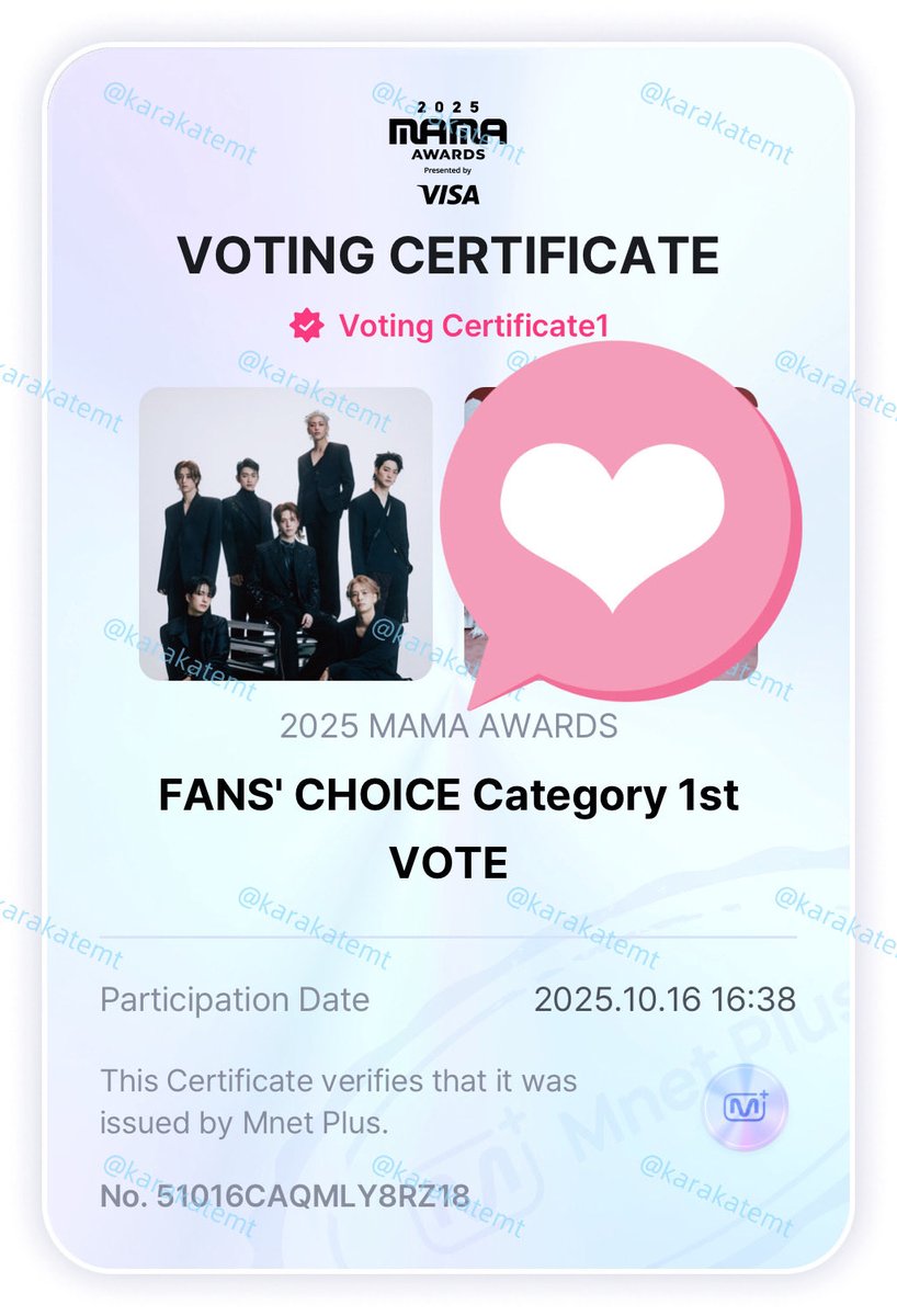 karakatemt's tweet photo. เริ่มเลย 💚
#2025MAMAVOTE #GOT7 https://t.co/J4VyNpSejU