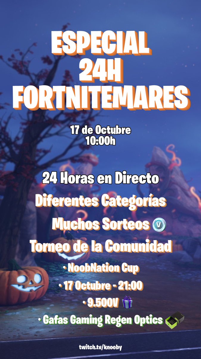 🚨🚨🚨🚨🚨🚨🚨🚨🚨
24 Horas de juegos, sorteos, sustos y mucho más…🎃