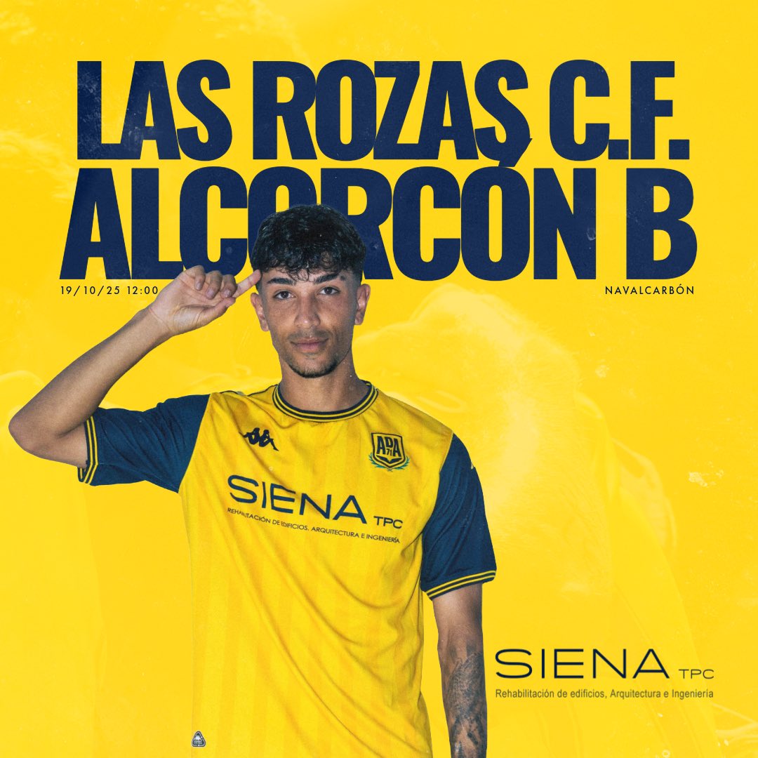 A.D. Alcorcón (@ad_alcorcon) on Twitter photo Nuestro Alcorcón B visita este fin de semana Navalcarbón para jugar la jornada 7 de Tercera Federación
📆 Domingo 19 de octubre
⏰ 12:00
🆚 <a href="/LasRozas_CF/">Las Rozas CF</a> Nuestro Alcorcón B visita este fin de semana Navalcarbón para jugar la jornada 7 de Tercera Federación
📆 Domingo 19 de octubre
⏰ 12:00
🆚 <a href="/LasRozas_CF/">Las Rozas CF</a>