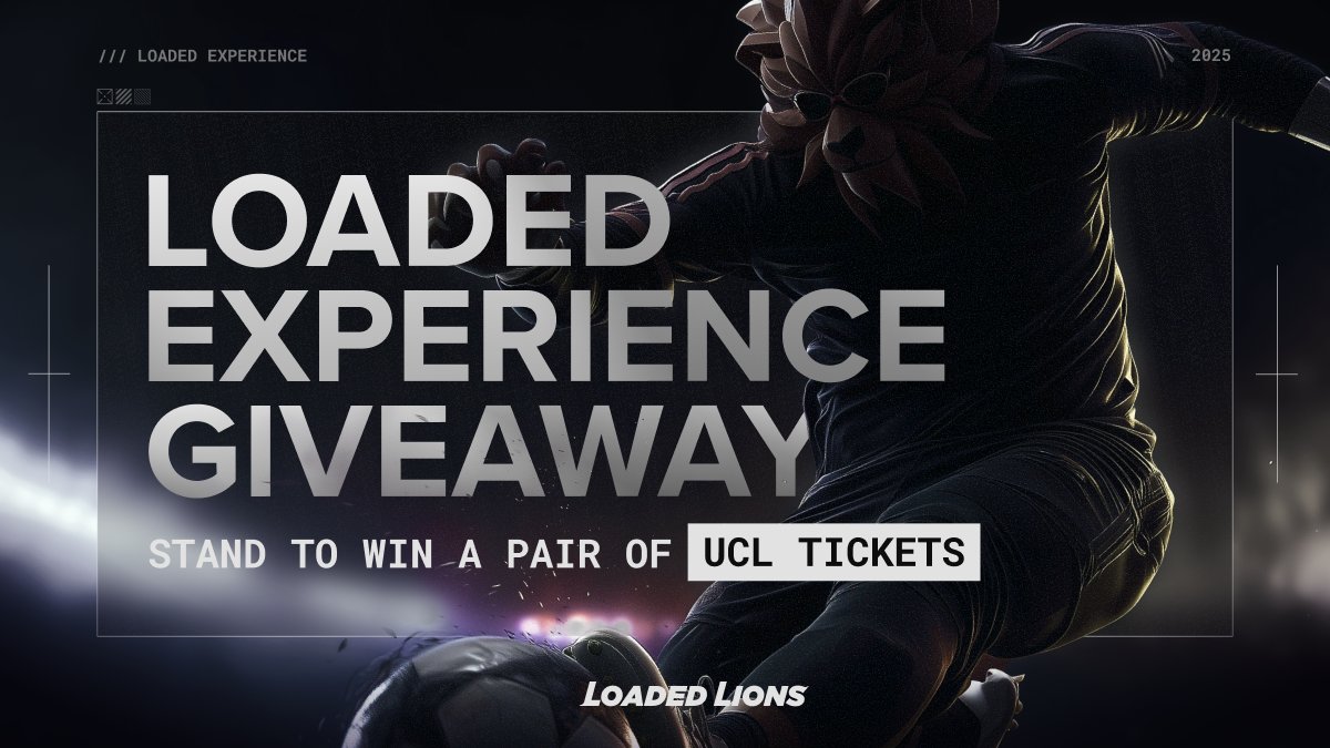 Loaded Lions - $LION live on Crypto.com (@loadedlions_cdc) on Twitter photo It’s time for the UCL MD 5 tickets giveaway! ⚽
🎫 2 pairs of UCL tickets up for grabs
🦁 Exclusively for Loaded Lion holders
To participate, simply follow these five easy steps:
1️⃣ Follow <a href="/LoadedLions_CDC/">Loaded Lions</a>, <a href="/cryptocom/">Crypto.com</a> and <a href="/ChampionsLeague/">UEFA Champions League</a>,
2️⃣ Like, repost this post and It’s time for the UCL MD 5 tickets giveaway! ⚽
🎫 2 pairs of UCL tickets up for grabs
🦁 Exclusively for Loaded Lion holders
To participate, simply follow these five easy steps:
1️⃣ Follow <a href="/LoadedLions_CDC/">Loaded Lions</a>, <a href="/cryptocom/">Crypto.com</a> and <a href="/ChampionsLeague/">UEFA Champions League</a>,
2️⃣ Like, repost this post and