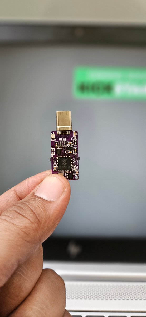 hacktheboard's tweet image. Smaller than your fingertip. Smarter than you’d expect. Yeah, it’s a full-blown RP2350 microcontroller with buttons, RGB, and HID power.
HackBEE is coming. 🔥