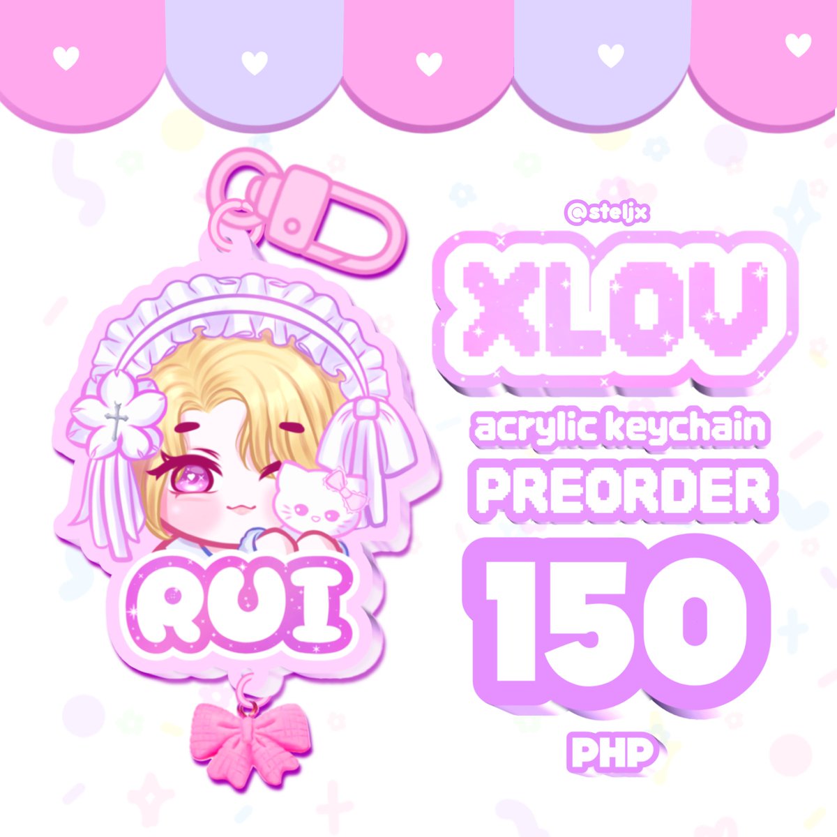 [RTs are appreciated]

⋆.𐙚 ̊  XLOV RUI 𖹭
acrylic keychain pre-order

🔗 forms.gle/fTEe4L1ofudqq1…
— ₱150
— DOO: Oct 30, 2025
— DOP: Oct 31, 2025
— MOP: BDO / SeaBank / Gcash
— MOD: JNT / lalamove / event pickup

#XLOV #RUI