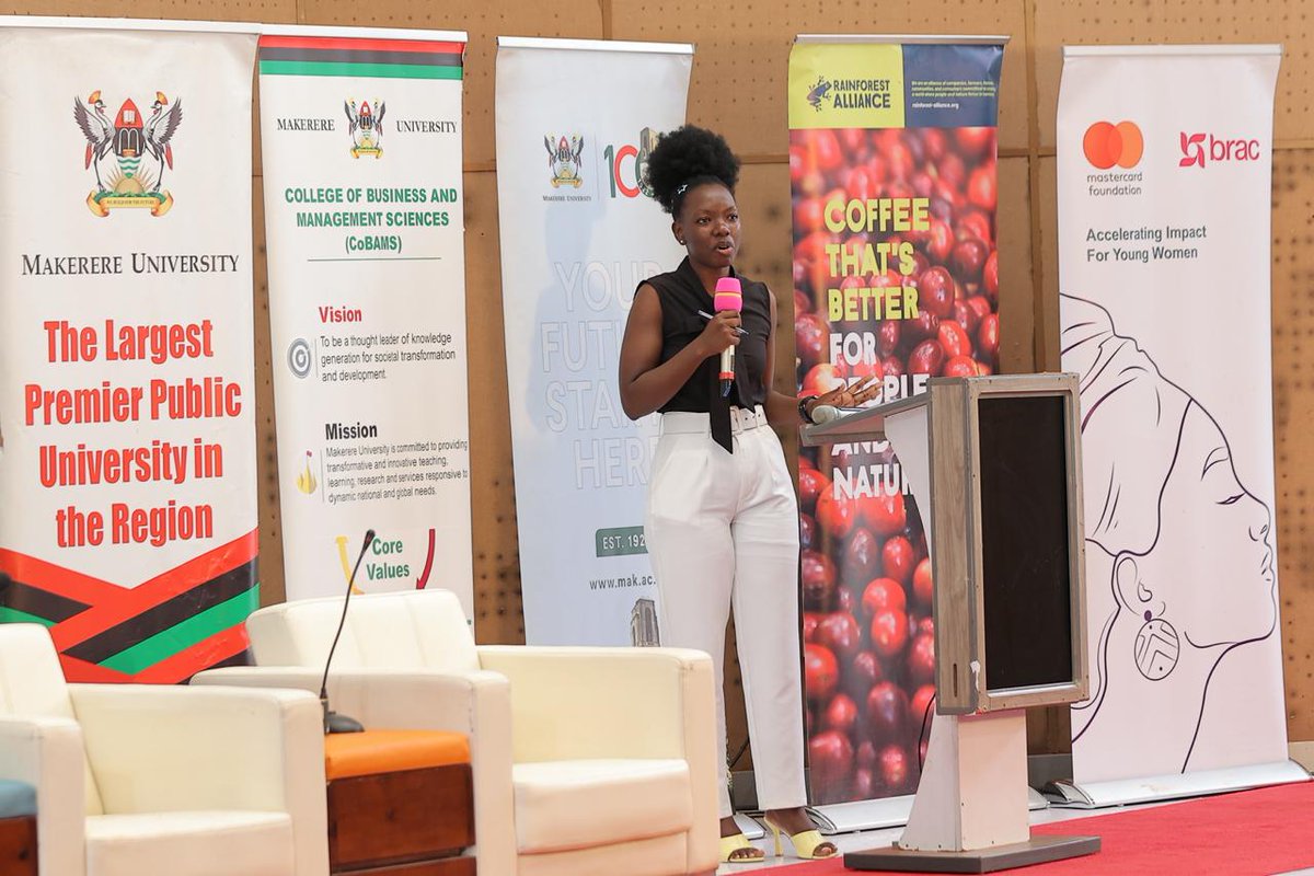 At the official opening of #MakENT2025, the DVC-Academic Affairs Prof. Sarah Ssali (<a href="/SsaliSarah/">Sarah N. Ssali</a>) highlighted that <a href="/Makerere/">Makerere University</a> is not just Uganda’s premier university but an innovation hub, with 600+ youth innovators from <a href="/MakCoBAMS/">Makerere University COBAMS</a> showcasing ideas driving national transformation.