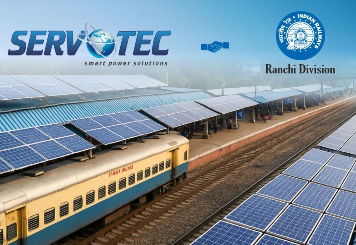 renewablemirror's tweet image. @servotech_ltd announces that it has bagged a 2.58 MW grid-connected #rooftopsolarproject from the South Eastern Railway, Ranchi Division. 

Read More - renewablemirror.com/servotech-bags…

#rooftopsolar #IndianRailways #SolarPower #GreenEnergy #Sustainability #Renewables #RenewableMirror