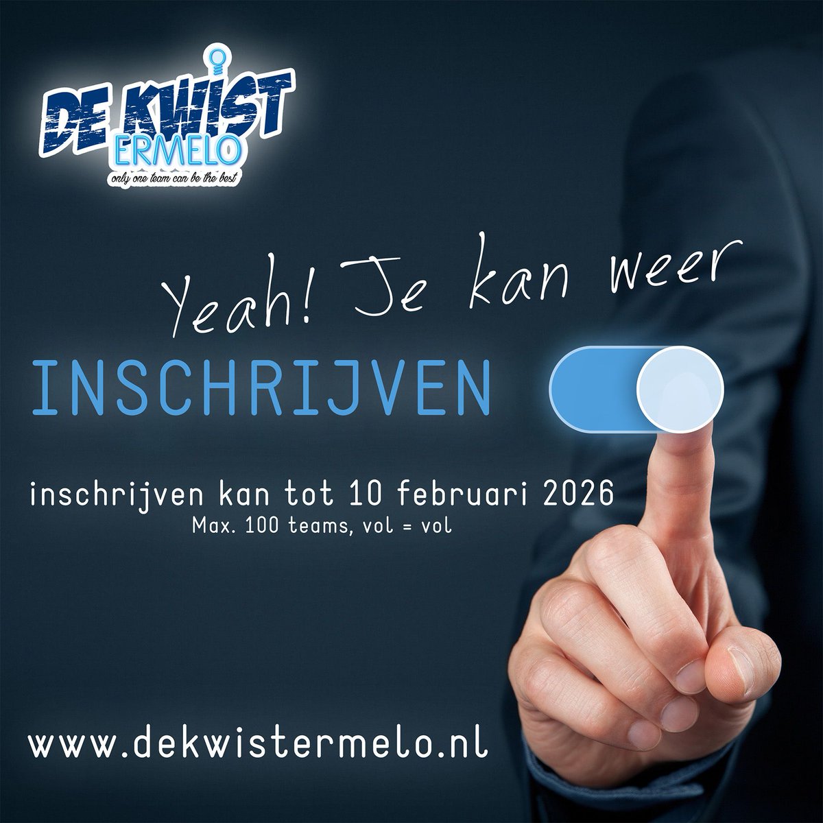 Wie weet wat en waarom en ook hoe, en hoe dan? We gaan weer langzaam aan beginnen 🥳 
Doen jullie ook weer mee? De inschrijvingen zijn geopend!! 🔥 
dekwistermelo.nl