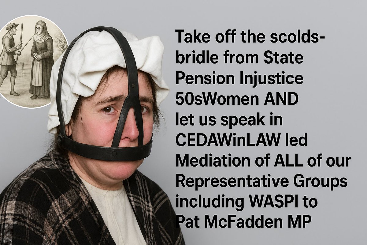 jj2210's tweet image. Angela Madden’s @Angelam19081972 @WASPI_Campaign use of meaningless language ie #FairAndFastCompensation  further demeans the LEGAL⚖️RIGHTS of State Pension Injustice #50sWomen who demand Justice via #CEDAWinLAW led Mediation of *ALL* our Representative Groups with @patmcfaddenmp