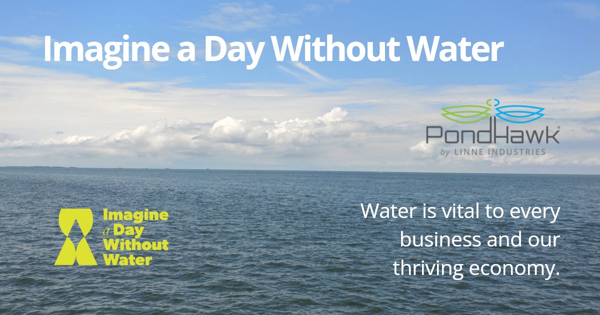 #ImagineADayWithoutWater - Water quality isn't just a metric; it's a mission. Our journey with PondHawk improves stormwater &amp; golf course pond water quality. Every drop that leaves is better than it arrived. Thanks to all our customers for your stewardship! #stormwater #golf