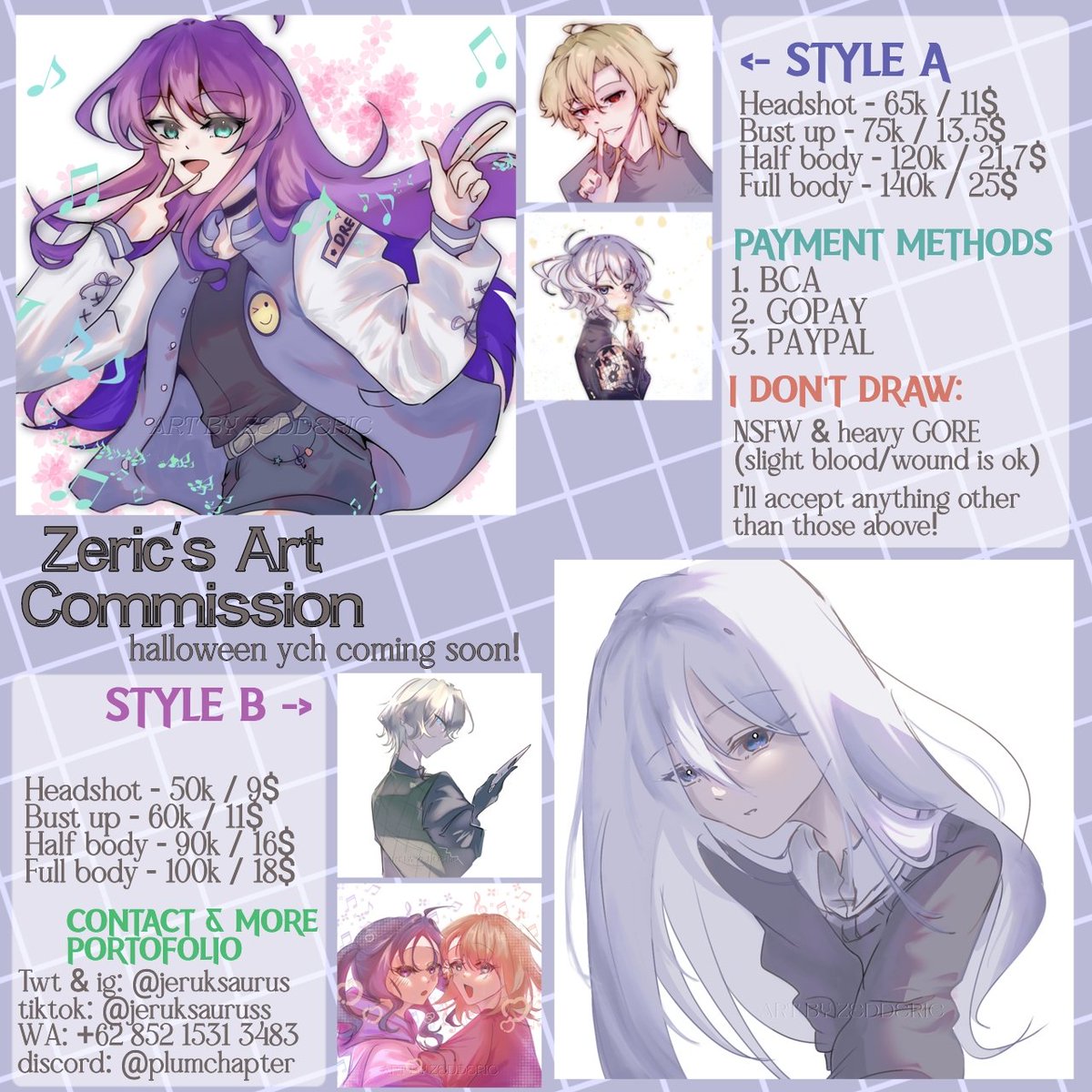 jeruksaurus's tweet image. reshares are very appreciated!

Urgent Art Commission Open for local and international
0/4 slot, might increase later

TAG/REPLY AFTER DM

#Commission #commissionsopen #ArtCommission #commissionsheet #commsheet #zonauang #zonaBU