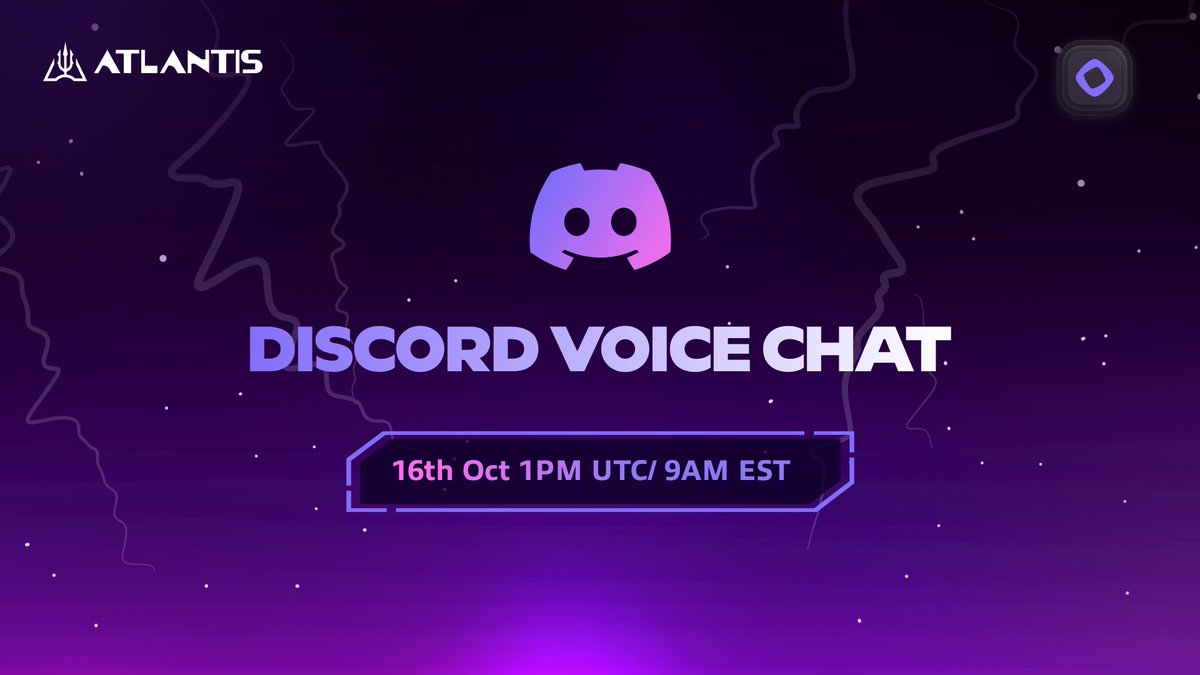 AtlantisDEX_xyz's tweet image. Thoth calls for another voice chat!
Today at 1PM UTC / 9AM EST, citizens will gather inside @discord for a live council meeting.
Join the discussion.
Ask your questions.
Find out what’s next for Atlantis.
👾 discord.gg/atlantisdex