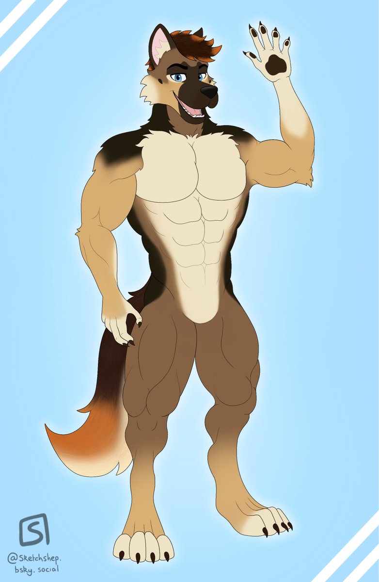 SketchShep's tweet photo. Owner vs Fursuit vs Fursona https://t.co/mJwLkuGTNV