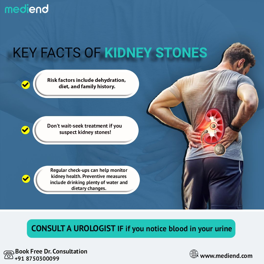medi_end_'s tweet photo. ๐จ Ignoring kidney stone signs can be risky! Back or abdomen pain needs attention. Get expert urologist consultation, accurate diagnosis, and preventive care for healthy kidneys today.
๐ Book Your Free Consultation Today!
โ๏ธ +91 8750300099
.
#UrologyExperts #HealthyKidneys https://t.co/IgVSlitMM2