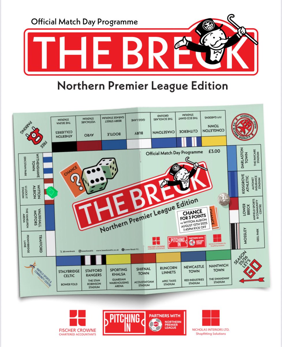 Very imaginative once AGAIN from <a href="/lowerbreck/">LOWER BRECK FC</a> with their <a href="/NLprogs/">Non-League Programmes</a> cover 

⭐️⭐️⭐️⭐️⭐️