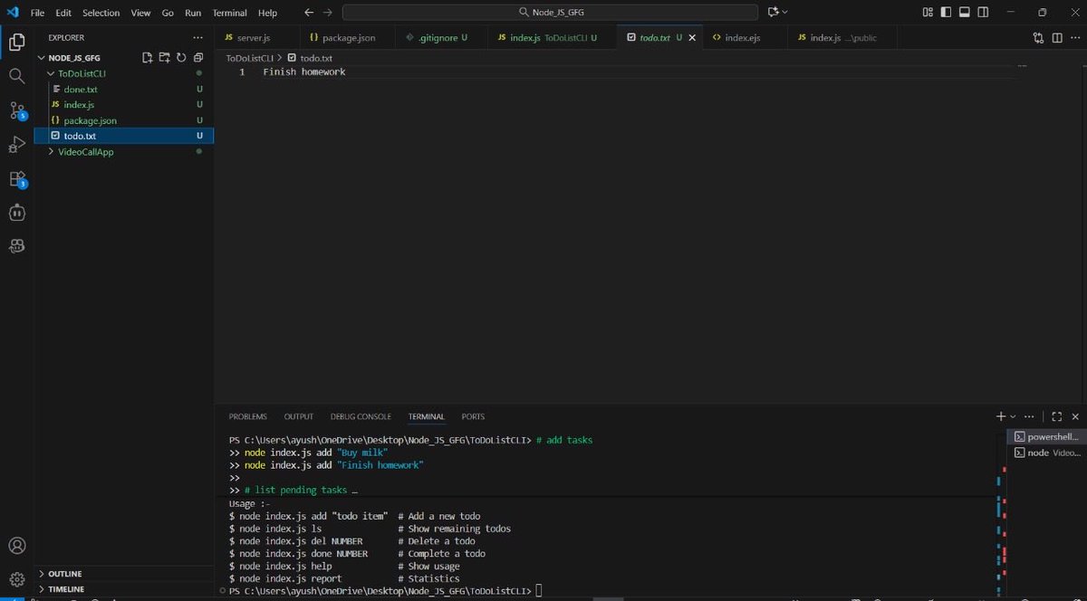 AyushWebDev14's tweet photo. 🎯 Day 77 of #100DaysStreak | #NationSkillup 
@geeksforgeeks !

📖 Learned: Prctices
✅ Built: Video Call App using WebRTC and ToDo List CLI

📚 Join the challenge here: https://t.co/IcY10x3qxK…

#SkillUpWithGFG #webdevelopment #100DaysOfCode https://t.co/bDkXYCaP2r