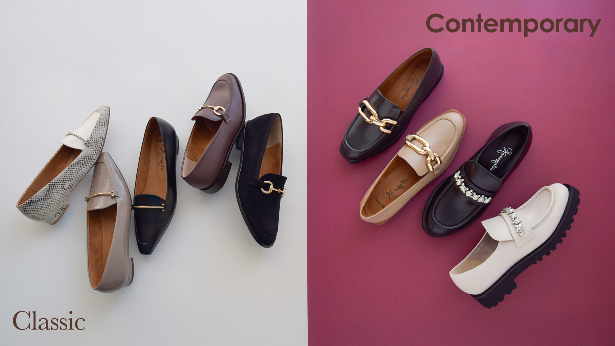 ◆銀座かねまつ◆ほぼ未使用ローファー 美品】銀座かねまつ (22) ローファー シボ加工 希少デザイン