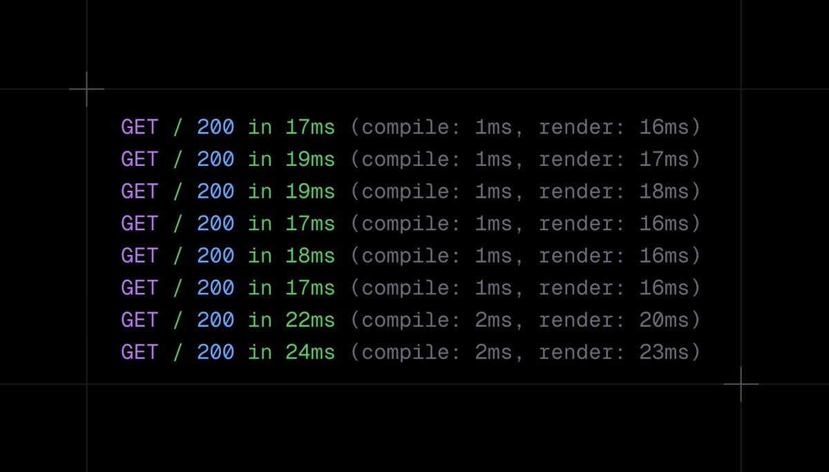 timneutkens's tweet image. In Next.js 16 the development request logs are extended showing where time is spent
◆ Compile: Routing and compilation
◆ Render: Running your code and React rendering