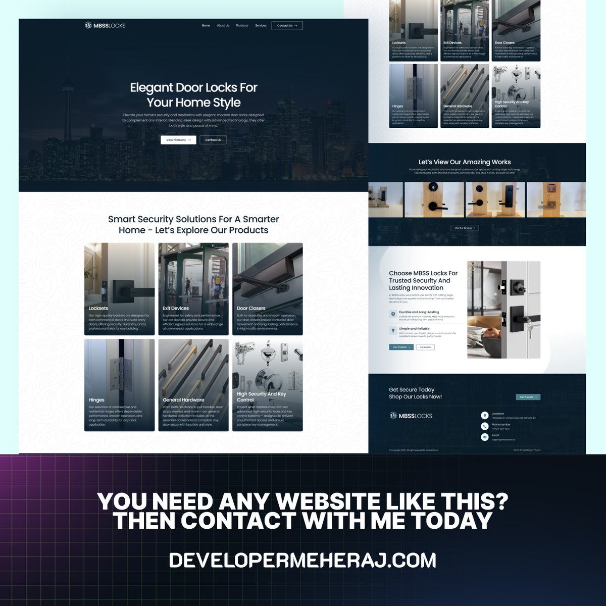 Meheraj185's tweet image. ✋🏻 Professional Security Product Website Design & WordPress Development
I recently completed a security product website - designed in Figma and developed using WordPress + Elementor.
#WordPressDeveloper #FigmaToWordPress #WebsiteDesign #WebDevelopment #Elementor #WordPress